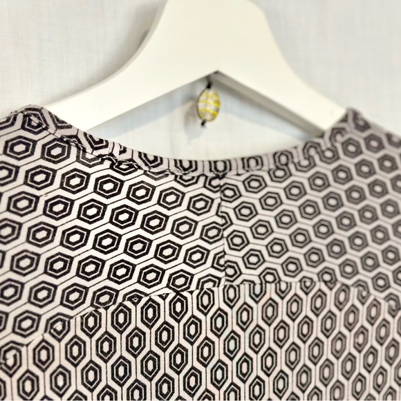 DownEast - Stretch TOP 3/4-sleeves diamond pattern SOFT fitted Sz XS - Gray - Picture 8 of 13